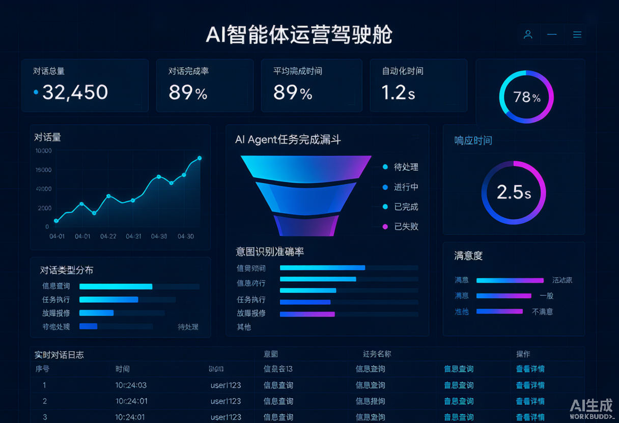 AI 智能体运营驾驶舱