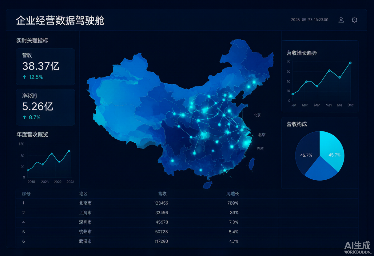 企业经营数据驾驶舱
