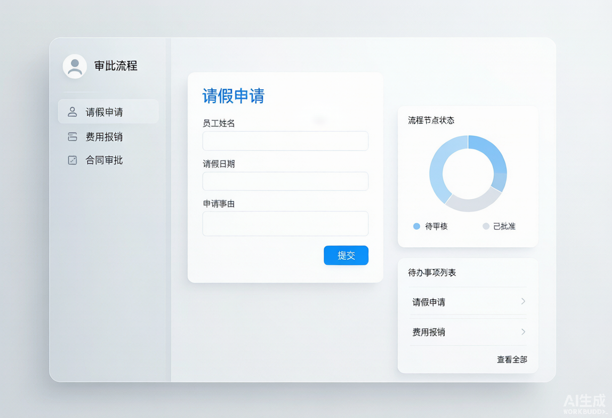 OA 审批流程系统